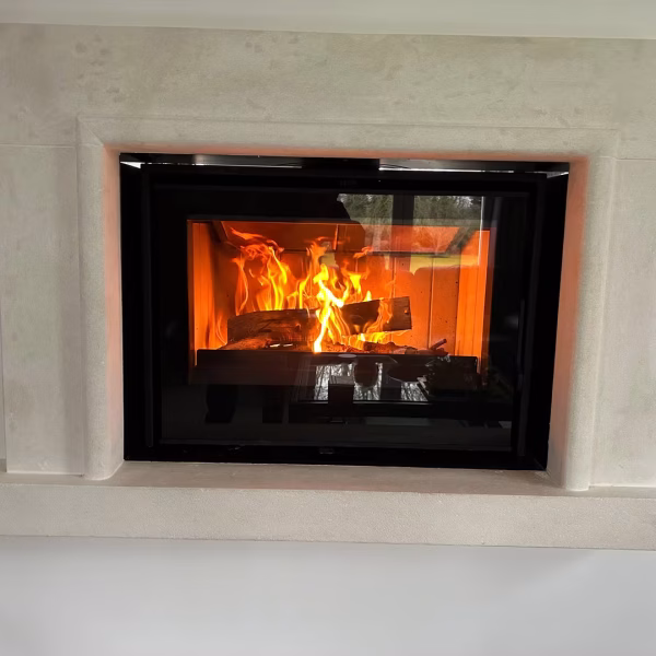 Installation de insert à bois par L'Artisan du feuinsert à bois