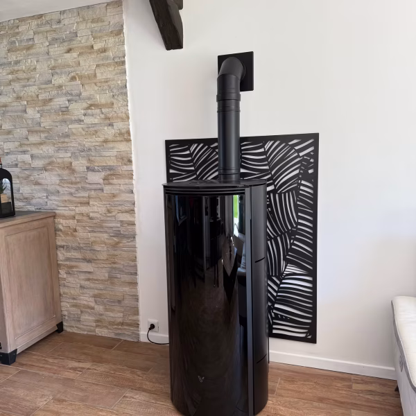 Installation de poêle à granule par L'Artisan du feupoêle à granule
