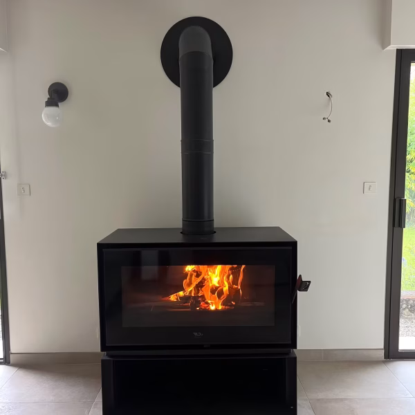 Installation de poêle à bois par L'Artisan du feupoêle à bois