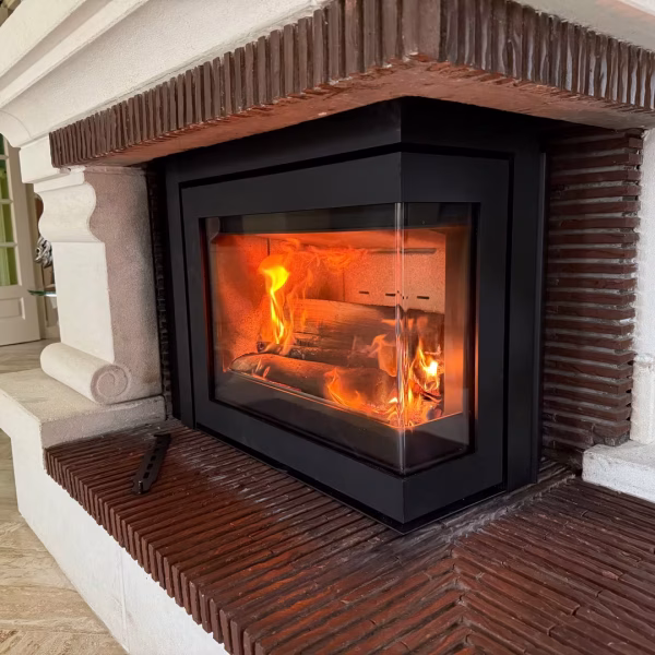 Installation de insert à bois par L'Artisan du feuinsert à bois